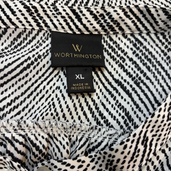 WORTHINGTON XL Zebra Print Sleeveless Blouse - Picture 4 of 4